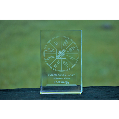 EcoEnergy Insights - 2019 Service Provider Award From The Home Depot