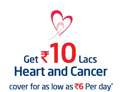 Buy life and heart and Cancer insurance online
