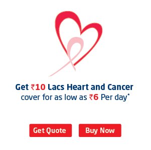 Buy heart and Cancer insurance online
